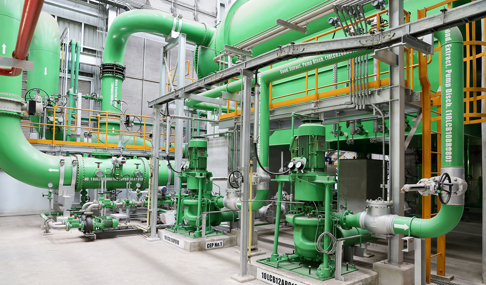 Thermal reheating pipework
